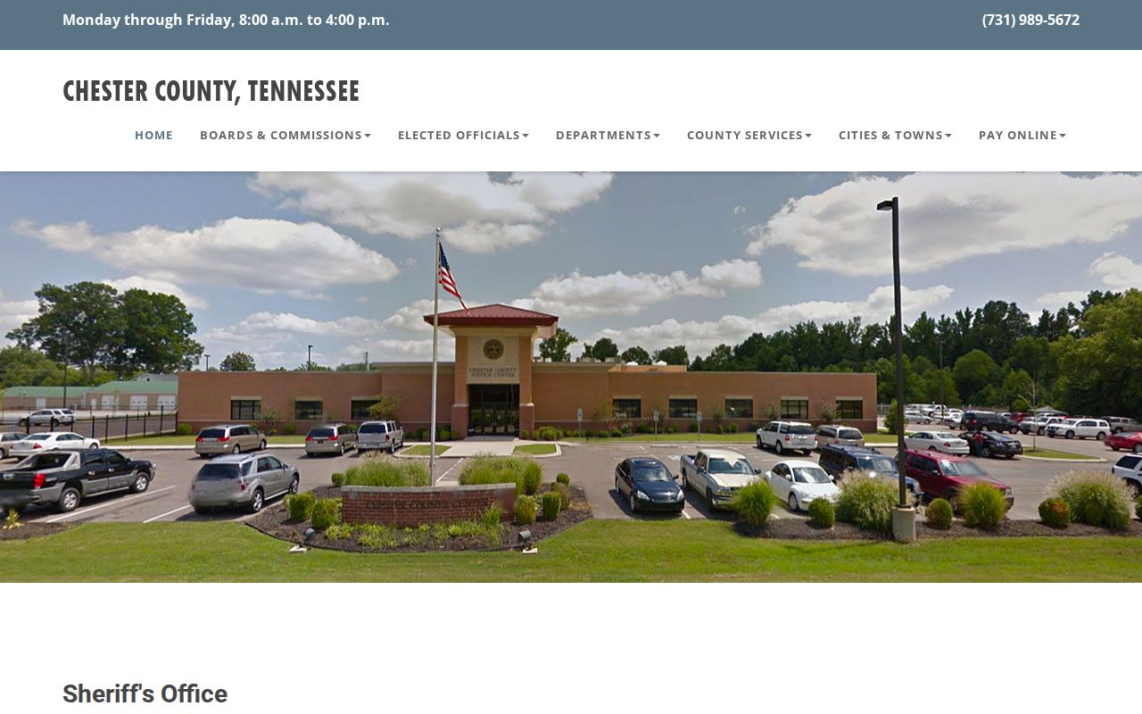 Chester County Sheriff official recent arrest and jail contact page